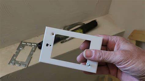 how to fix a protruding electrical box|protruding wall box plates.